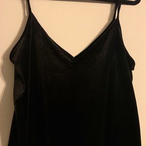 Velvet strappy cami